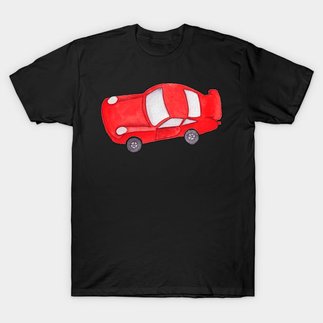 Car Racing T-Shirt by Rizaldiuk